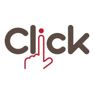 Creative hand with click Logo PNG Vector
