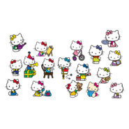 Hello Kitty Logo PNG Vector