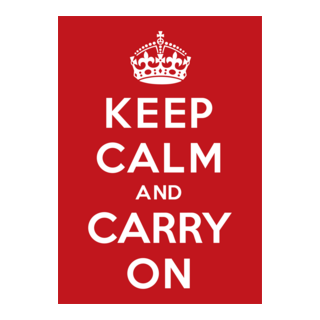 Keep Calm and Carry On Logo PNG Vector